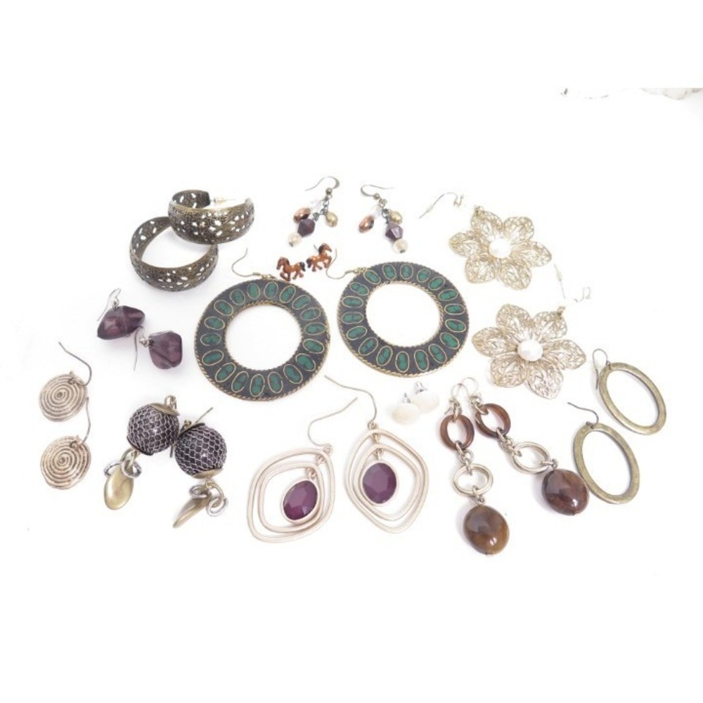 Mixed Lot of 10 Pairs of Earrings